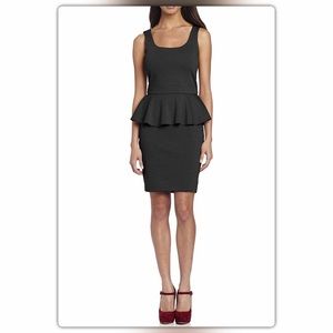 Love...ady Sleeveless Black Peplum Dress